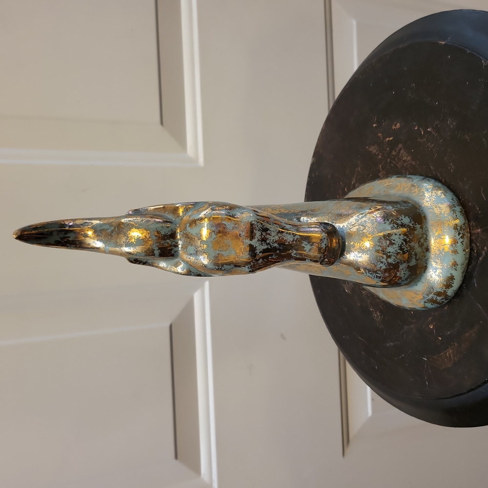 Mid-Century Modern Ceramic Impala/ Deer 11" - Picture 2 of 10